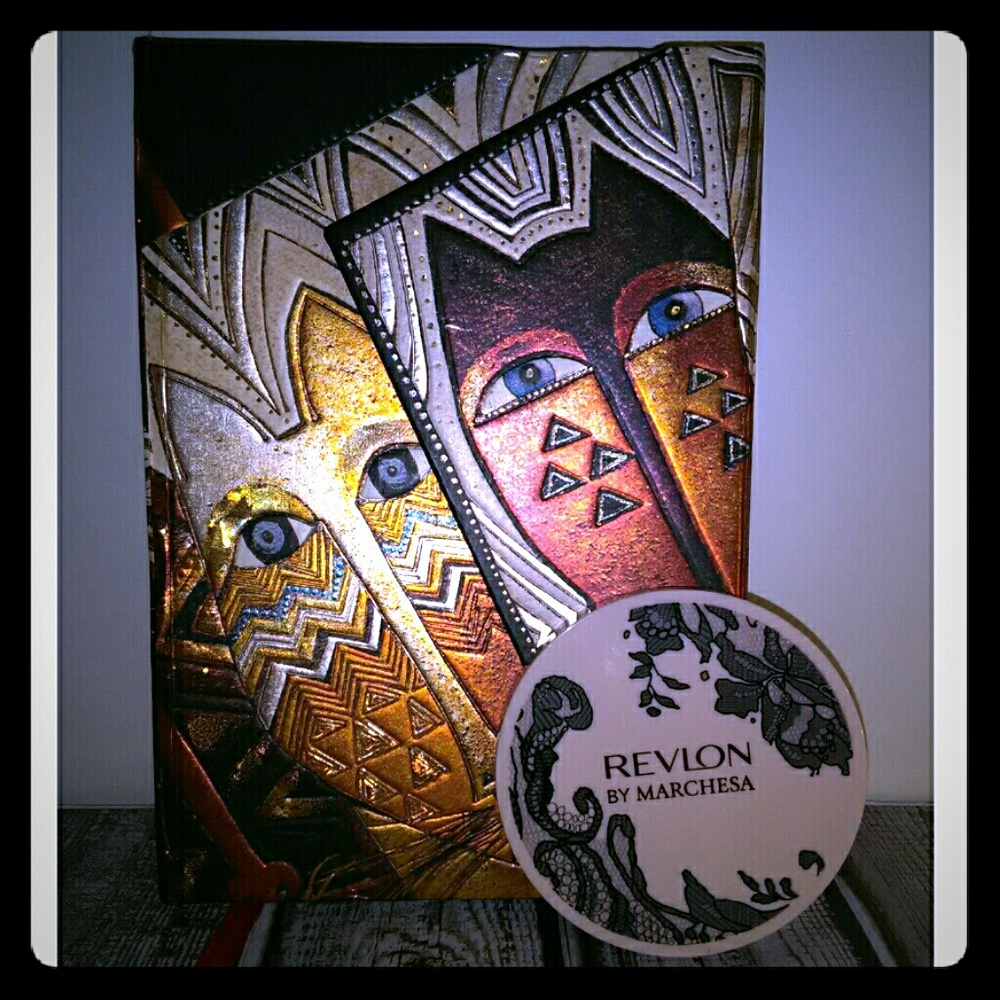 Artist Laurel Burch Journal + Revlon Compact